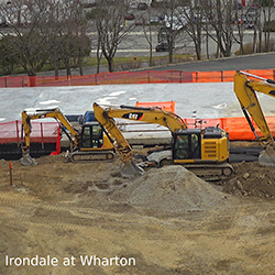 Irondale at Wharton construction